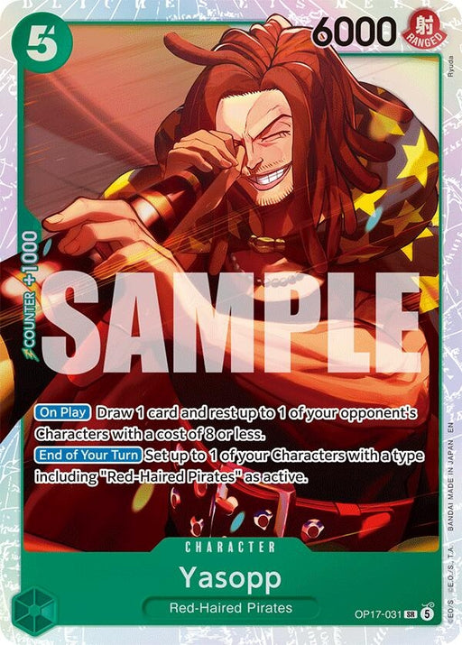 Image for Yasopp (OP17-031) (Foil) [The World's Strongest Warriors] (OP17) - One Piece Card Game