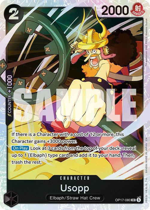 Image for Usopp (OP17-080) (Foil) [The World's Strongest Warriors] (OP17) - One Piece Card Game