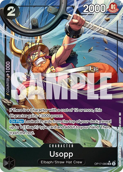 Image for Usopp (Alternate Art) (OP17-080) (Foil) [The World's Strongest Warriors] (OP17) - One Piece Card Game