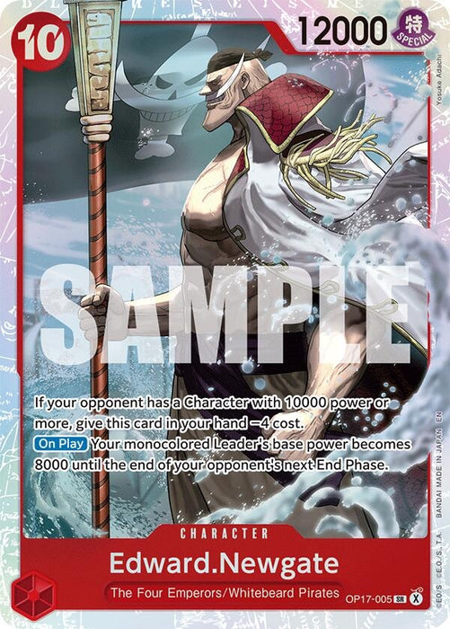 Image for Edward.Newgate (005) (OP17-005) (Foil) [The World's Strongest Warriors] (OP17) - One Piece Card Game