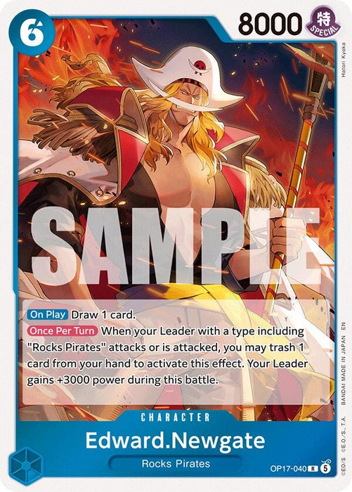 Image for Edward.Newgate (040) (OP17-040) (Foil) [The World's Strongest Warriors] (OP17) - One Piece Card Game