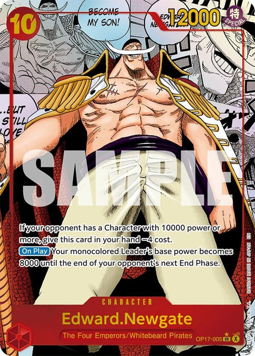 Image for Edward.Newgate (005) (Manga) (OP17-005) (Foil) [The World's Strongest Warriors] (OP17) - One Piece Card Game