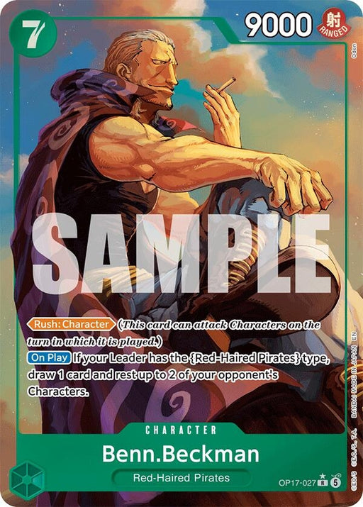 Image for Benn.Beckman (Alternate Art) (OP17-027) (Foil) [The World's Strongest Warriors] (OP17) - One Piece Card Game