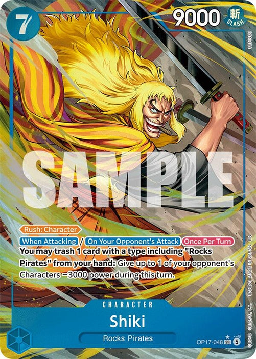 Image for Shiki (048) (Alternate Art) (OP17-048) (Foil) [The World's Strongest Warriors] (OP17) - One Piece Card Game