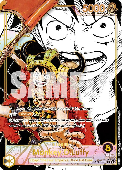 Image for Monkey.D.Luffy (079) (Super Leader Alternate Art) (OP17-079) (Foil) [The World's Strongest Warriors] (OP17) - One Piece Card Game