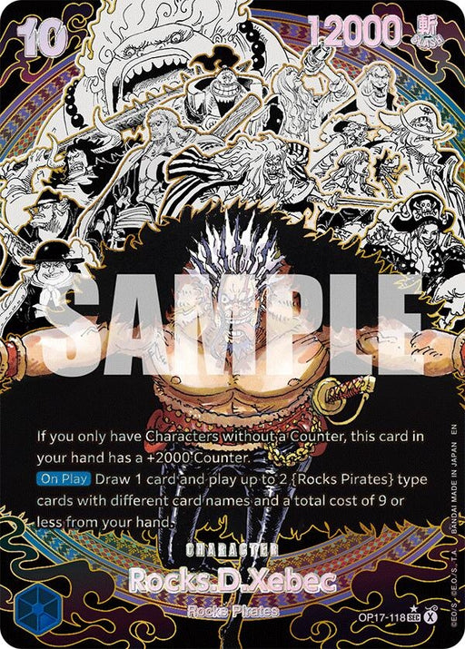 Image for Rocks.D.Xebec (118) (Super Alternate Art) (OP17-118) (Foil) [The World's Strongest Warriors] (OP17) - One Piece Card Game