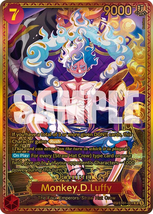 Image for Monkey.D.Luffy (ST31-004) (SP) (ST31-004) (Foil) [The World's Strongest Warriors] (OP17) - One Piece Card Game