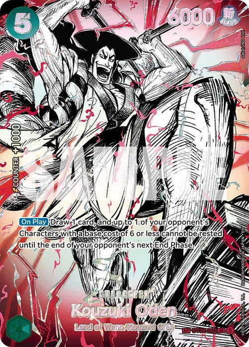 Image for Kouzuki Oden (ST32-002) (SP) (ST32-002) (Foil) [The World's Strongest Warriors] (OP17) - One Piece Card Game