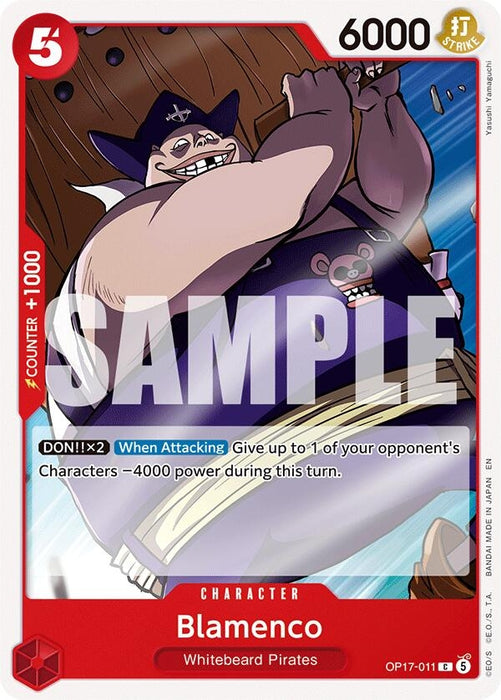 Image for Blamenco (OP17-011) [The World's Strongest Warriors] (OP17) - One Piece Card Game