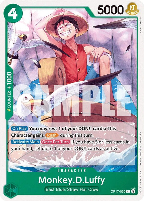 Image for Monkey.D.Luffy (030) (OP17-030) [The World's Strongest Warriors] (OP17) - One Piece Card Game