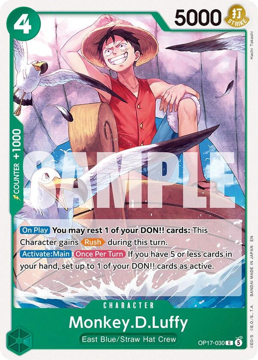 Image for Monkey.D.Luffy (030) (OP17-030) [The World's Strongest Warriors] (OP17) - One Piece Card Game