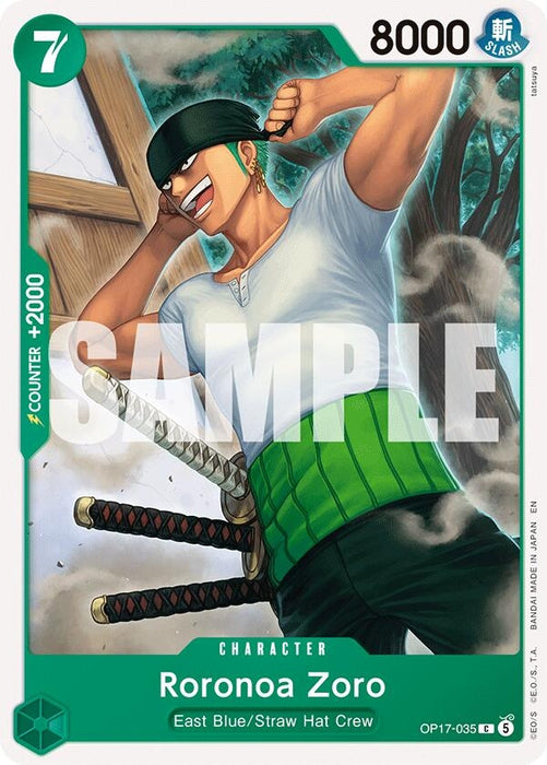 Image for Roronoa Zoro (035) (OP17-035) [The World's Strongest Warriors] (OP17) - One Piece Card Game