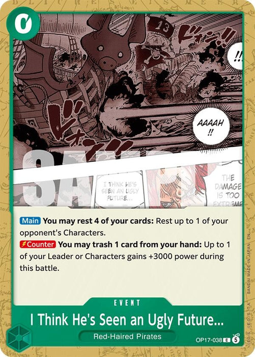Image for I Think He's Seen an Ugly Future... (OP17-038) [The World's Strongest Warriors] (OP17) - One Piece Card Game
