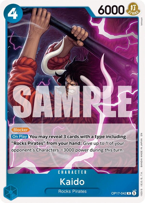 Image for Kaido (042) (OP17-042) (Foil) [The World's Strongest Warriors] (OP17) - One Piece Card Game