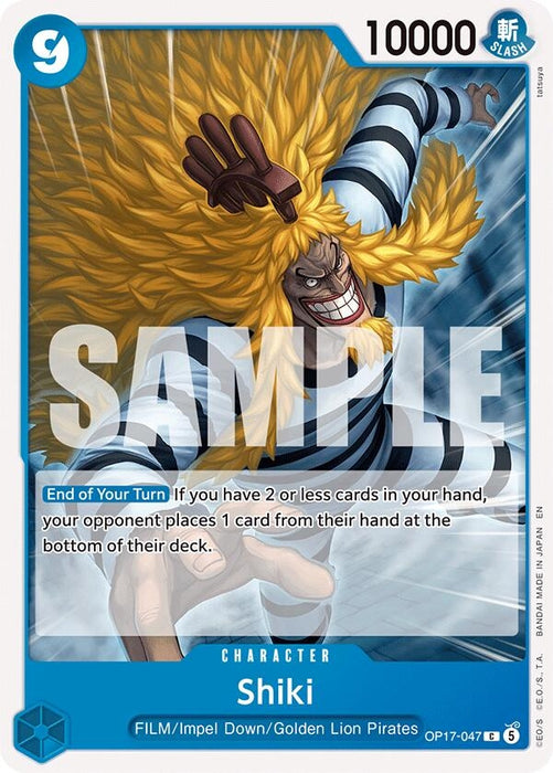 Image for Shiki (047) (OP17-047) [The World's Strongest Warriors] (OP17) - One Piece Card Game