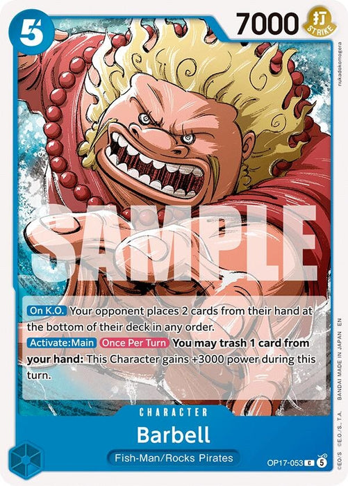 Image for Barbell (OP17-053) [The World's Strongest Warriors] (OP17) - One Piece Card Game
