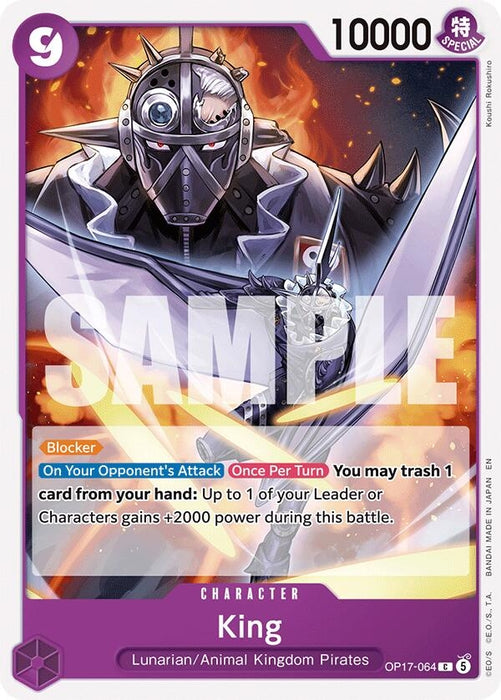 Image for King (OP17-064) [The World's Strongest Warriors] (OP17) - One Piece Card Game