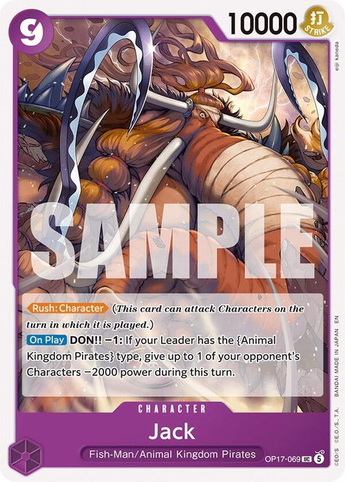 Image for Jack (OP17-069) [The World's Strongest Warriors] (OP17) - One Piece Card Game