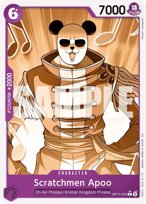 Image for Scratchmen Apoo (Pandaman Art) (OP17-070) [The World's Strongest Warriors] (OP17) - One Piece Card Game