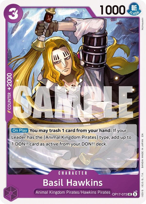 Image for Basil Hawkins (OP17-073) [The World's Strongest Warriors] (OP17) - One Piece Card Game