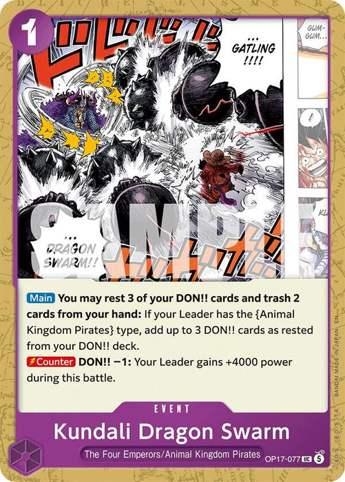Image for Kundali Dragon Swarm (OP17-077) [The World's Strongest Warriors] (OP17) - One Piece Card Game