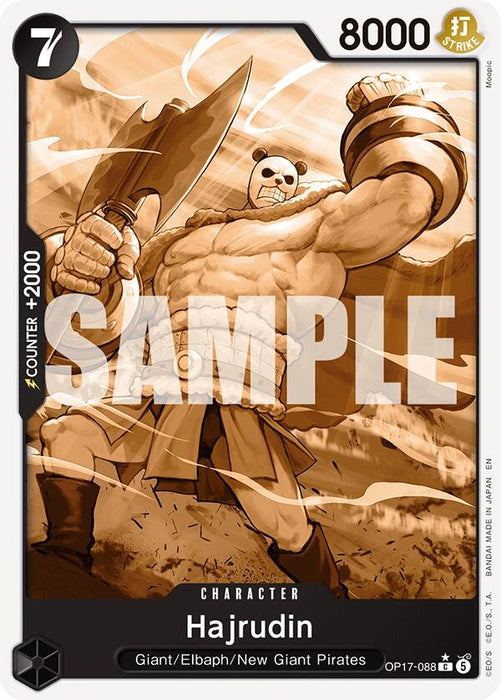 Image for Hajrudin (Pandaman Art) (OP17-088) [The World's Strongest Warriors] (OP17) - One Piece Card Game