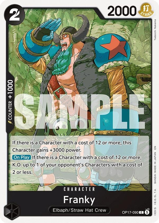 Image for Franky (OP17-090) [The World's Strongest Warriors] (OP17) - One Piece Card Game