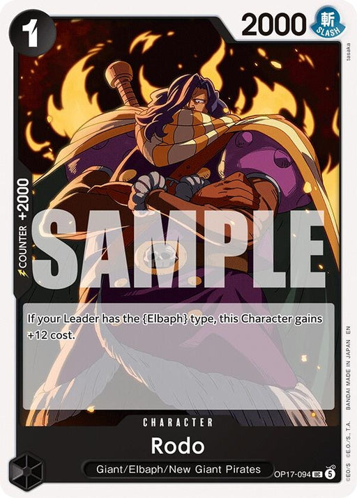 Image for Rodo (OP17-094) [The World's Strongest Warriors] (OP17) - One Piece Card Game