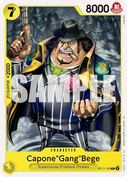 Image for Capone"Gang"Bege (OP17-100) [The World's Strongest Warriors] (OP17) - One Piece Card Game