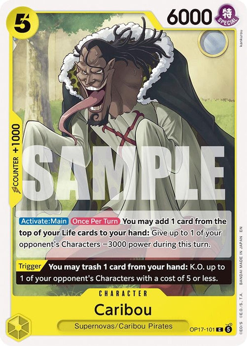 Image for Caribou (OP17-101) [The World's Strongest Warriors] (OP17) - One Piece Card Game