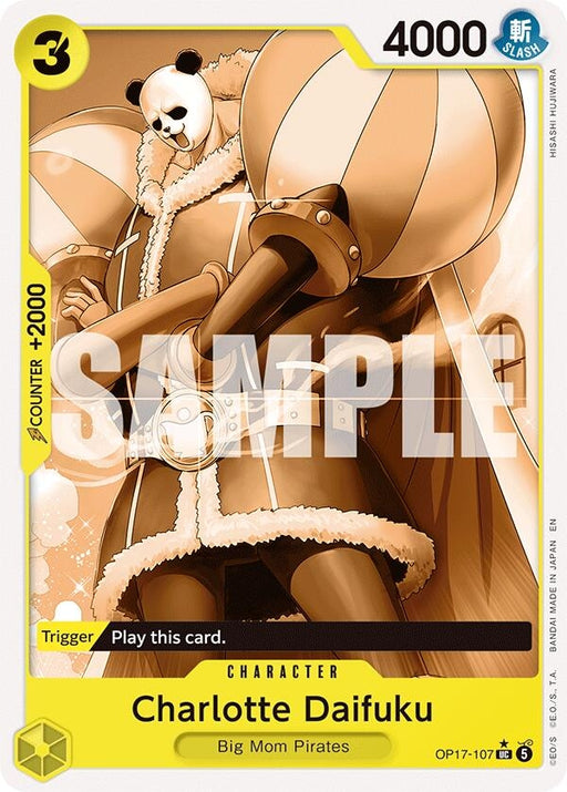 Image for Charlotte Daifuku (Pandaman Art) (OP17-107) [The World's Strongest Warriors] (OP17) - One Piece Card Game