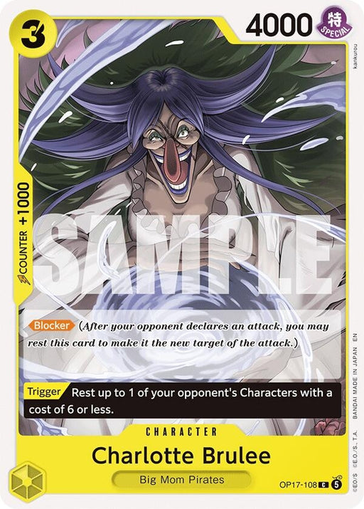 Image for Charlotte Brulee (OP17-108) [The World's Strongest Warriors] (OP17) - One Piece Card Game