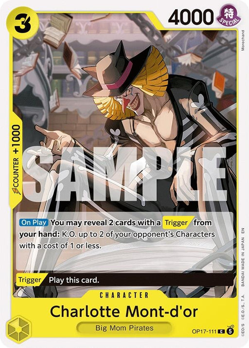 Image for Charlotte Mont-d'or (OP17-111) [The World's Strongest Warriors] (OP17) - One Piece Card Game