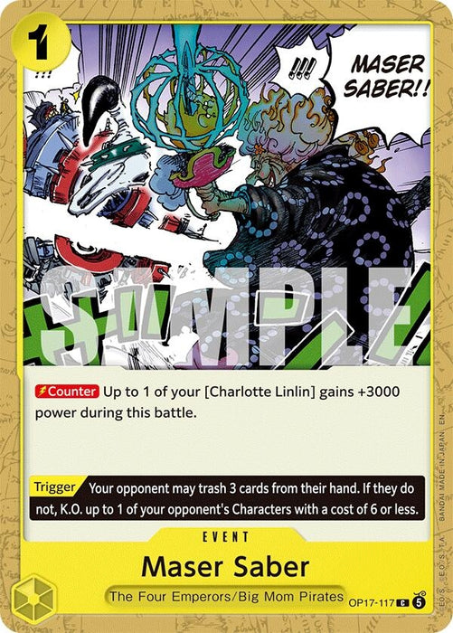Image for Maser Saber (OP17-117) [The World's Strongest Warriors] (OP17) - One Piece Card Game