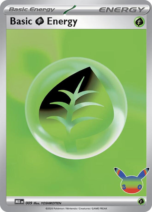 Image for Basic Grass Energy - 009 (30th Celebration) (009) (Holofoil) [MEE: Mega Evolution Energies] (MEE) - Pokemon