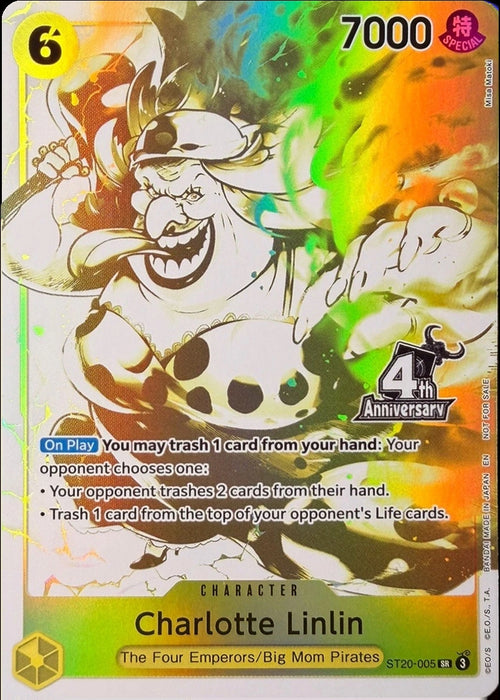 Image for Charlotte Linlin (4th Anniversary Treasure Campaign Pack) (ST20-005) (Foil) [One Piece Promotion Cards] (OP-PR) - One Piece Card Game