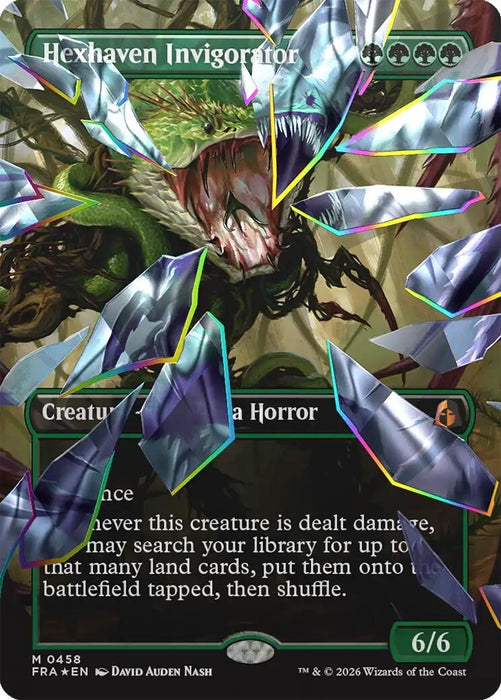 Image for Hexhaven Invigorator (Borderless) (Facet Foil) (458) (Foil) [Reality Fracture] (FRA) - Magic: The Gathering