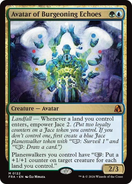 Image for Avatar of Burgeoning Echoes (122) (Foil) [Reality Fracture] (FRA) - Magic: The Gathering