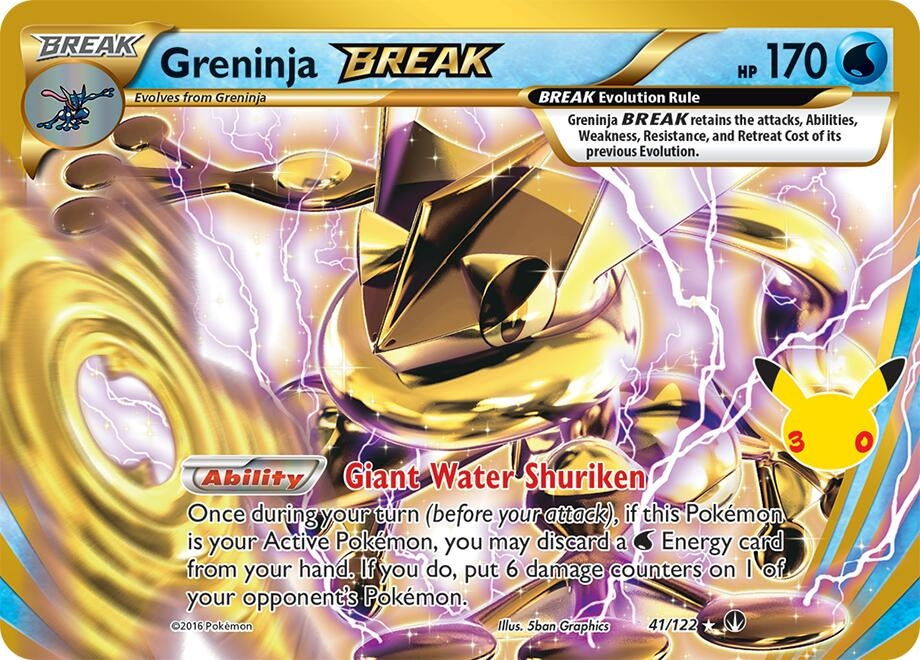 Image for Greninja BREAK (41/122) (Holofoil) [ME: 30th Celebration Classic Collection] (30C) - Pokemon