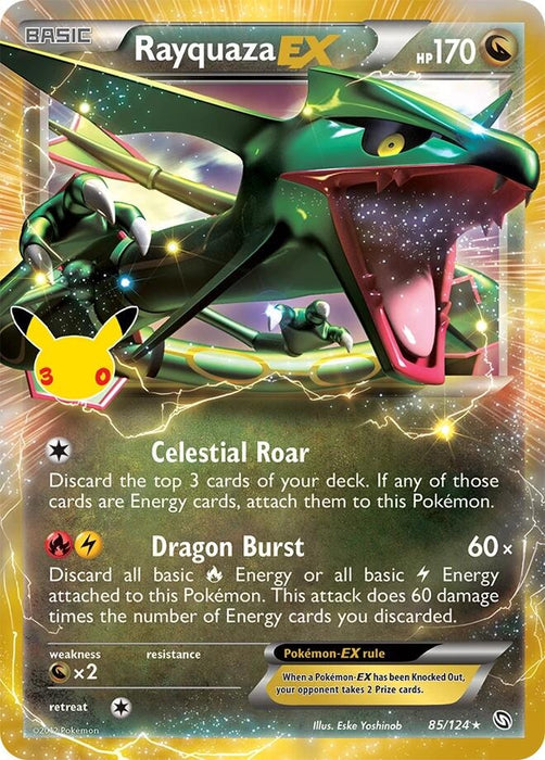 Image for Rayquaza EX (85/124) (Holofoil) [ME: 30th Celebration Classic Collection] (30C) - Pokemon
