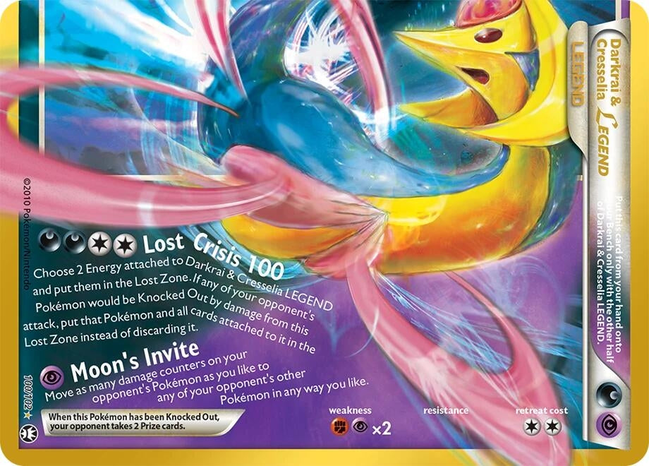 Image for Darkrai & Cresselia Legend (Bottom) (100/102) (Holofoil) [ME: 30th Celebration Classic Collection] (30C) - Pokemon