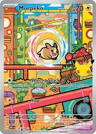 Image for Morpeko (135/128) (Holofoil) [ME: 30th Celebration] (30C) - Pokemon
