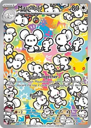 Image for Maushold (146/128) (Holofoil) [ME: 30th Celebration] (30C) - Pokemon