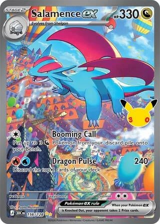 Image for Salamence ex (156/128) (Holofoil) [ME: 30th Celebration] (30C) - Pokemon