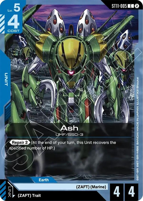 Image for Ash (ST11-005) [Starter Deck 11: Aquatic Assault] (ST11) - Gundam Card Game