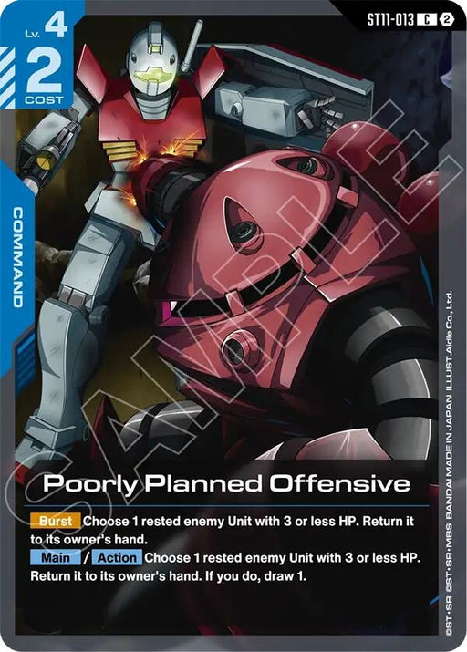 Image for Poorly Planned Offensive (ST11-013) [Starter Deck 11: Aquatic Assault] (ST11) - Gundam Card Game