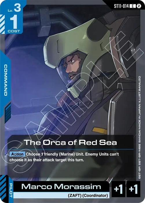Image for The Orca of Red Sea (ST11-014) [Starter Deck 11: Aquatic Assault] (ST11) - Gundam Card Game
