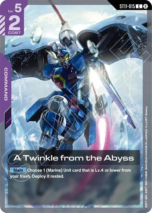 Image for A Twinkle from the Abyss (ST11-015) [Starter Deck 11: Aquatic Assault] (ST11) - Gundam Card Game