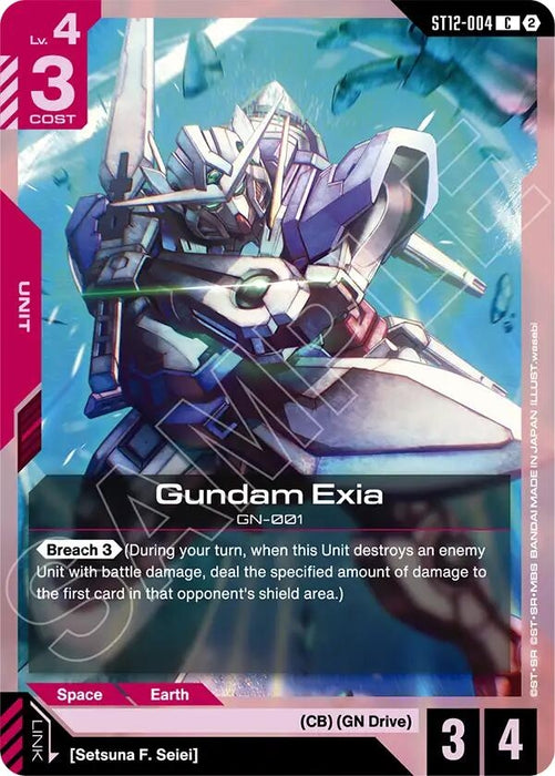 Image for Gundam Exia (ST12-004) [Starter Deck 12: Raging Onslaught] (ST12) - Gundam Card Game