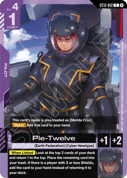 Image for Ple-Twelve (ST12-012) [Starter Deck 12: Raging Onslaught] (ST12) - Gundam Card Game